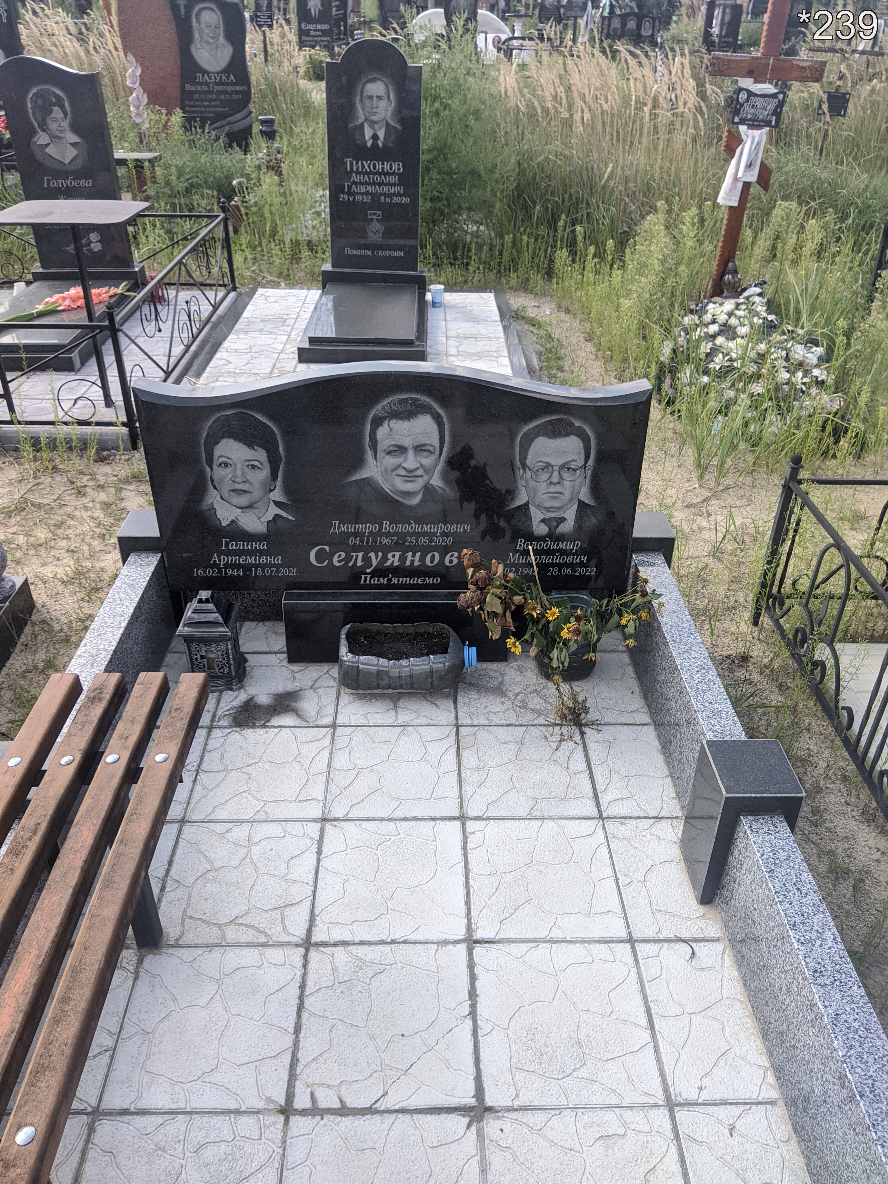 Гранитный памятник Буча